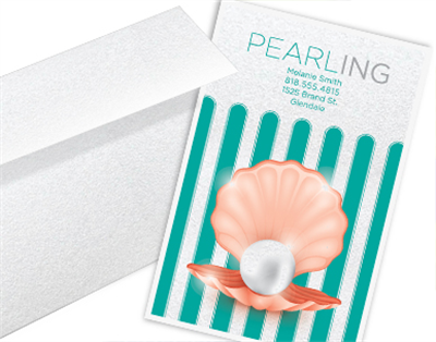 Pearl Metallic Business Cards