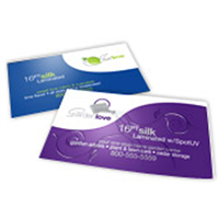 Silk Laminated Business Cards